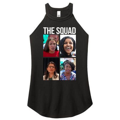 Squad AOC Rashida Tlaib Ilhan Omar Ayanna Pressley Women's Perfect Tri Rocker Tank