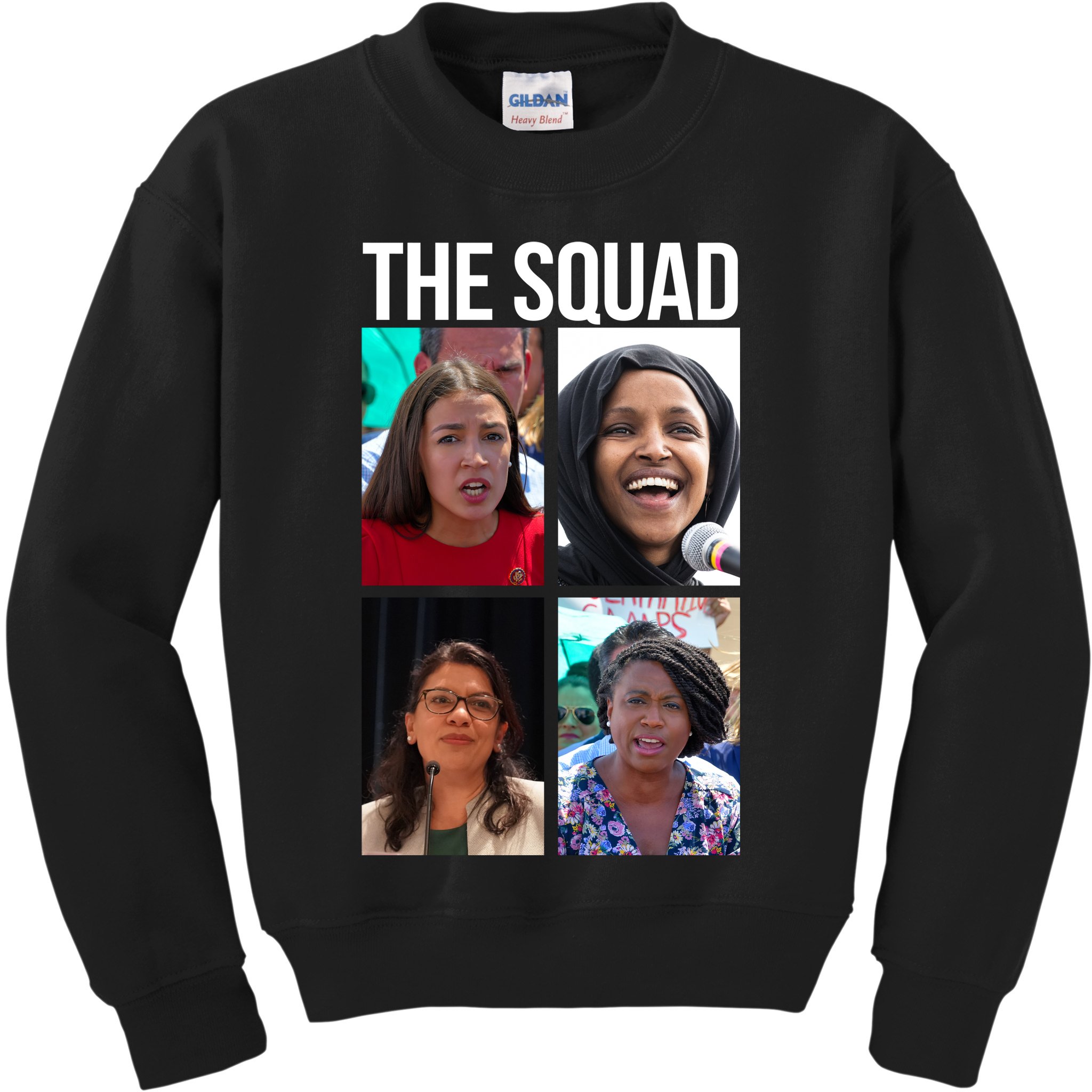 Squad AOC Rashida Tlaib Ilhan Omar Ayanna Pressley Kids Sweatshirt