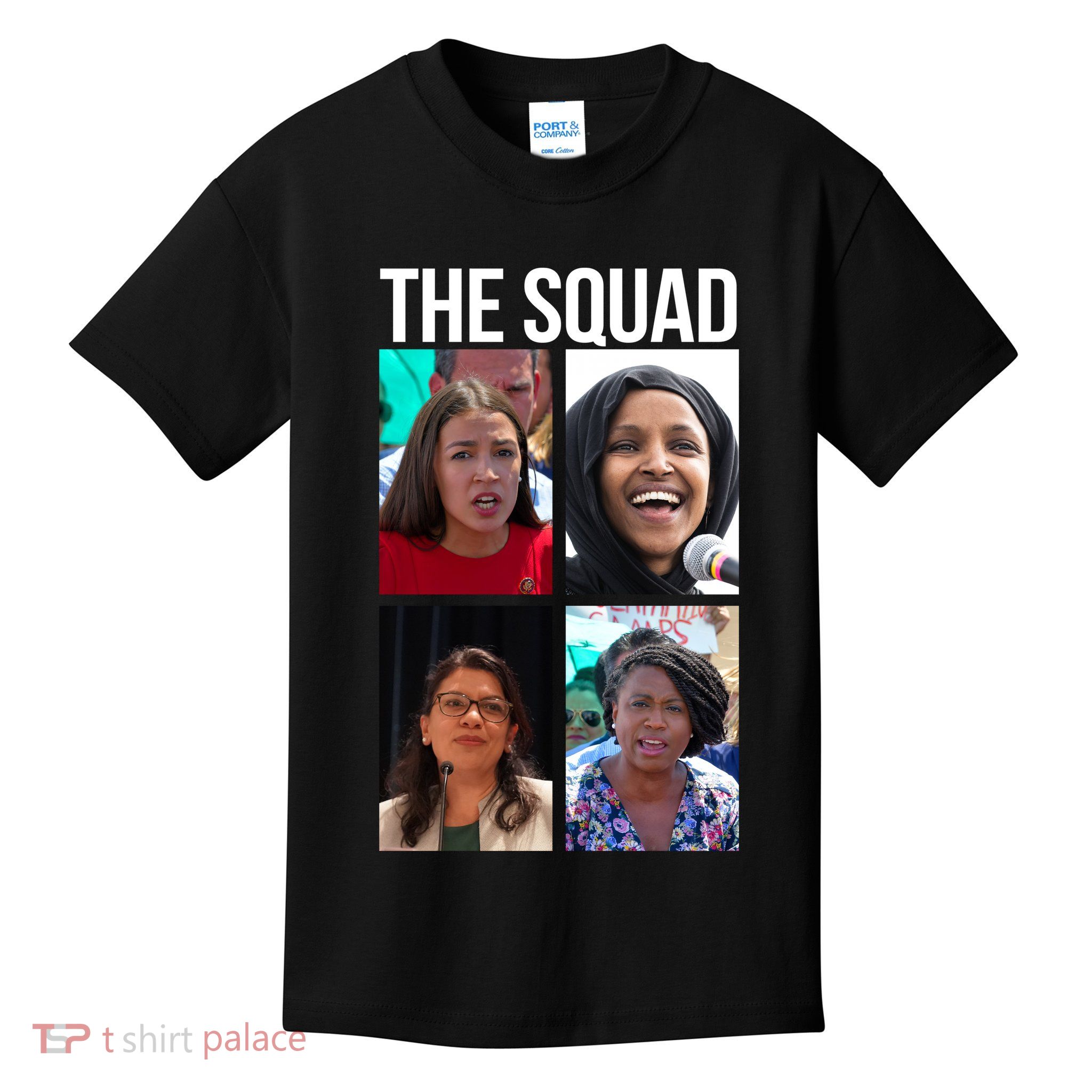 Squad AOC Rashida Tlaib Ilhan Omar Ayanna Pressley Kids T-Shirt