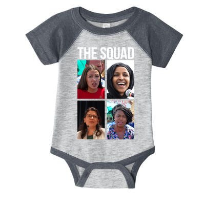 Squad AOC Rashida Tlaib Ilhan Omar Ayanna Pressley Infant Baby Jersey Bodysuit