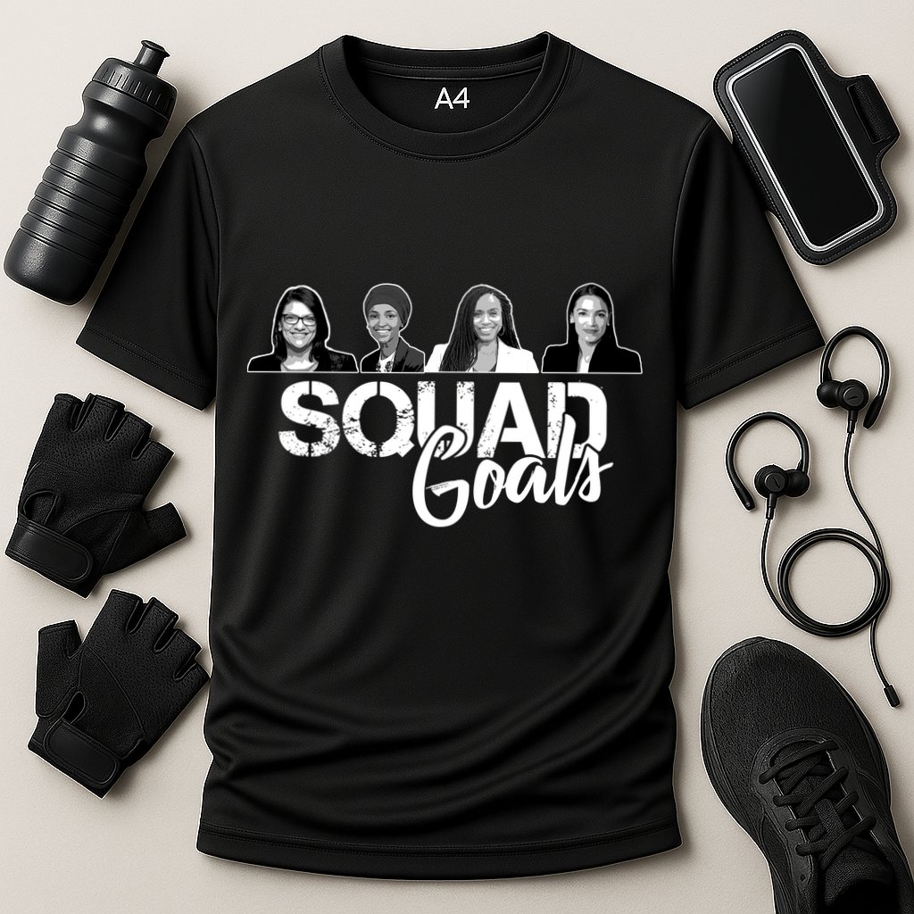 Squad Goals Tlaib Ocasio Cortez Pressley House Cooling Performance Crew T-Shirt