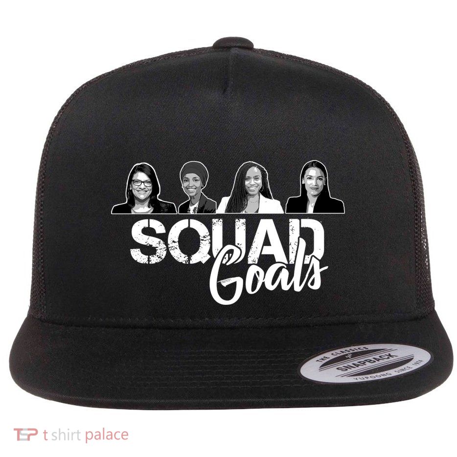 Squad Goals Tlaib Ocasio Cortez Pressley House Flatbill Hat