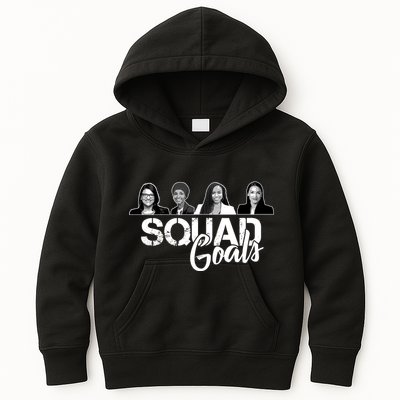Squad Goals Tlaib Ocasio Cortez Pressley House Kids Hoodie
