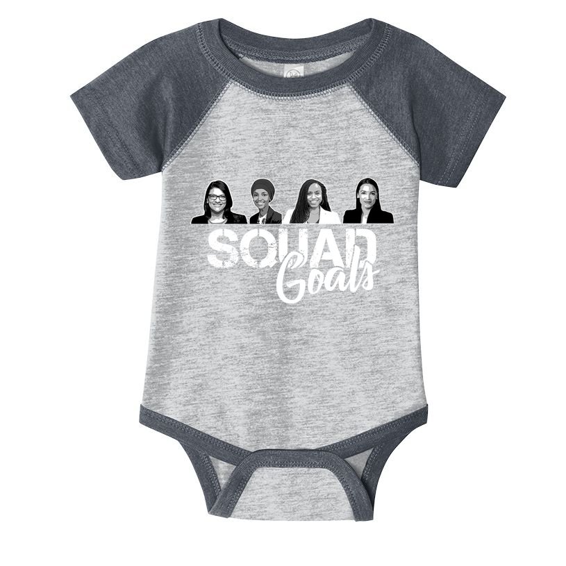 Squad Goals Tlaib Ocasio Cortez Pressley House Infant Baby Jersey Bodysuit