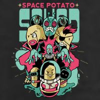 Squad Superhero Space Potato 7 Panel Mesh Trucker Snapback Hat