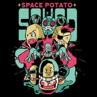 Squad Superhero Space Potato Womens T-Shirt