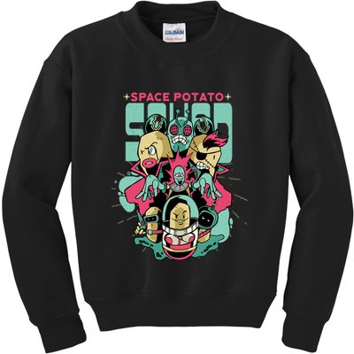 Squad Superhero Space Potato Kids Sweatshirt