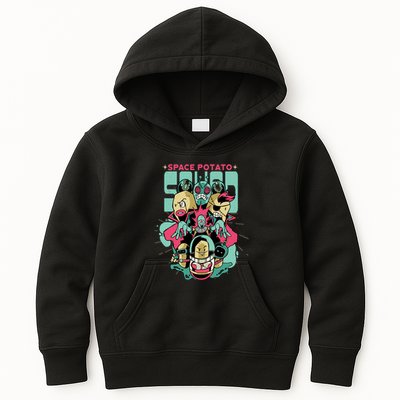 Squad Superhero Space Potato Kids Hoodie