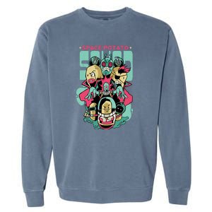 Squad Superhero Space Potato Garment-Dyed Sweatshirt