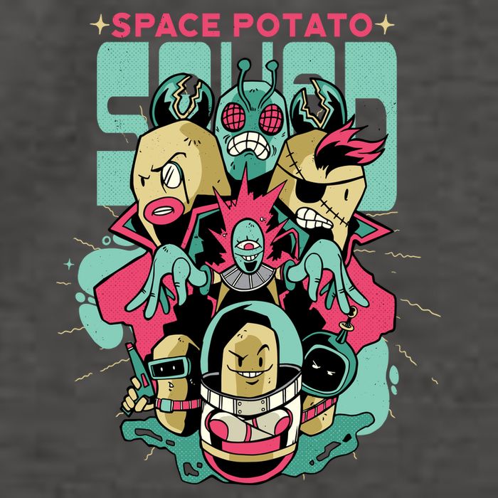 Squad Superhero Space Potato Vector Backpack