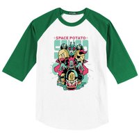 Squad Superhero Space Potato Baseball Sleeve Shirt