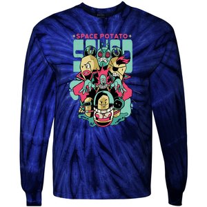 Squad Superhero Space Potato Tie-Dye Long Sleeve Shirt