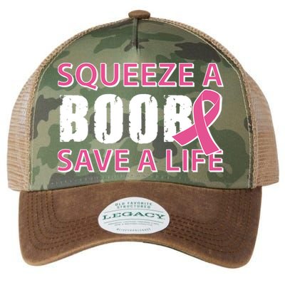 Squeeze A Boob Save A Life Legacy Tie Dye Trucker Hat