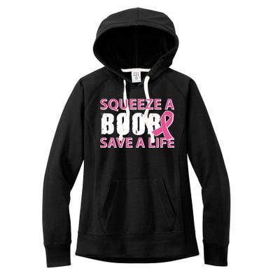 Squeeze A Boob Save A Life Women's Fleece Hoodie