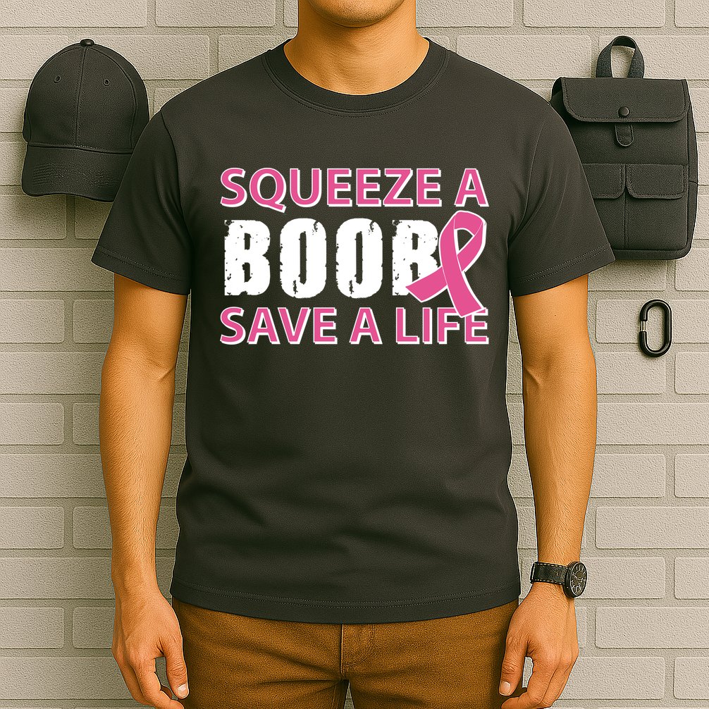 Squeeze A Boob Save A Life T-Shirt