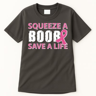 Squeeze A Boob Save A Life Tall T-Shirt