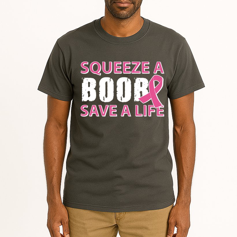 Squeeze A Boob Save A Life Tall T-Shirt
