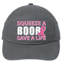 Squeeze A Boob Save A Life 7-Panel Snapback Hat