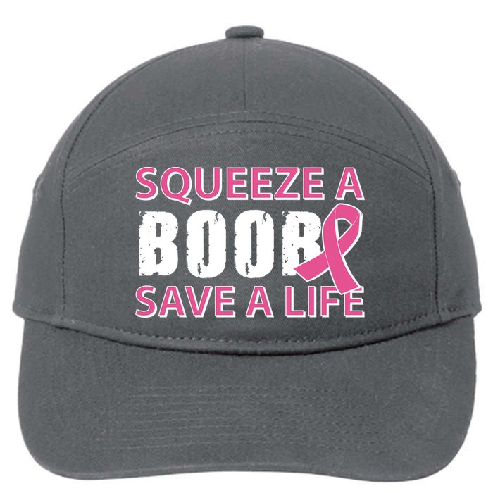 Squeeze A Boob Save A Life 7-Panel Snapback Hat