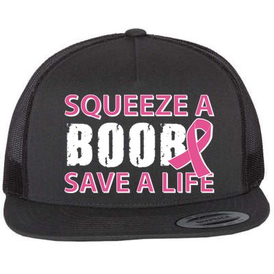 Squeeze A Boob Save A Life Flatbill Hat