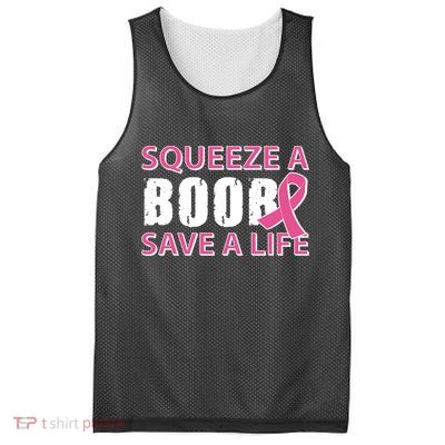 Squeeze A Boob Save A Life Mesh Reversible Basketball Jersey Tank