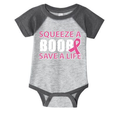 Squeeze A Boob Save A Life Infant Baby Jersey Bodysuit