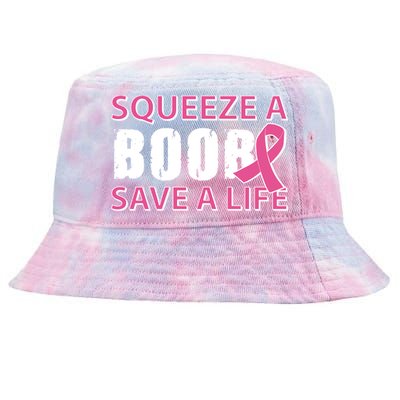 Squeeze A Boob Save A Life Tie-Dyed Bucket Hat