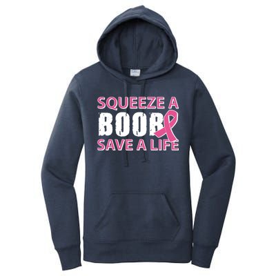 Squeeze A Boob Save A Life Women's Pullover Hoodie