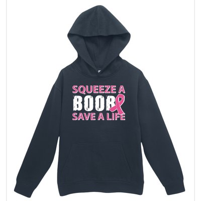 Squeeze A Boob Save A Life Urban Pullover Hoodie