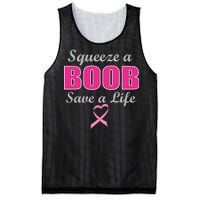 Squeeze A Boob Save A Life Breast Cancer Mesh Reversible Basketball Jersey Tank