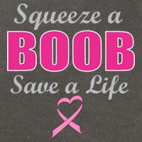 Squeeze A Boob Save A Life Breast Cancer Cotton Canvas Backpack