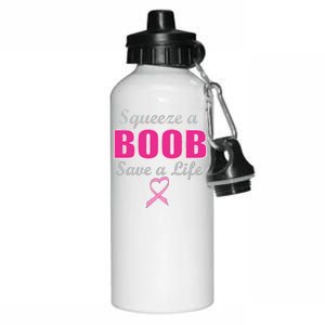 Squeeze A Boob Save A Life Breast Cancer Aluminum Water Bottle