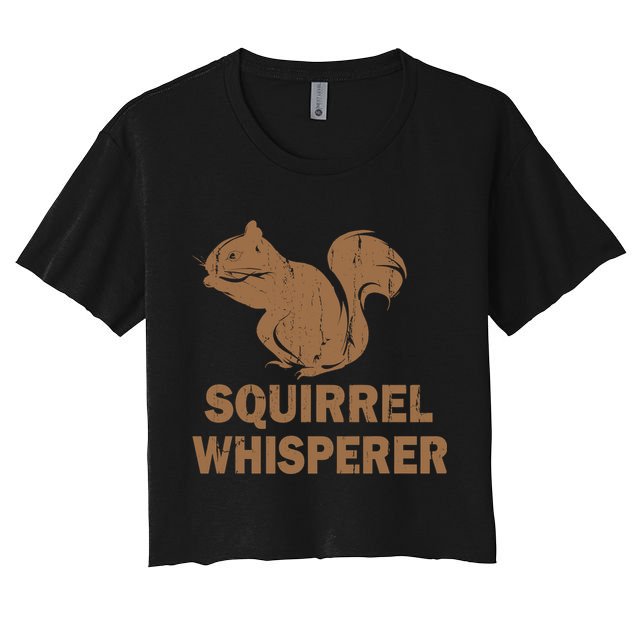 Squirrel Whisperer Women's Crop Top Tee