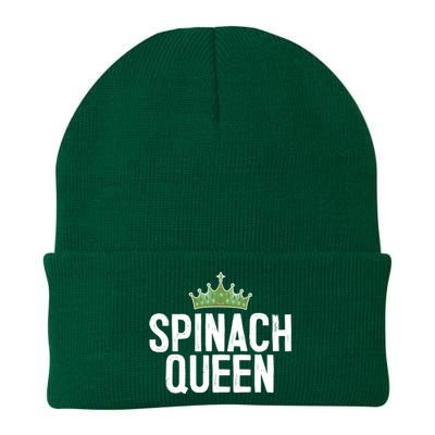 Spinach Queen Vegan Vegetable Lover Gift Knit Cap Winter Beanie