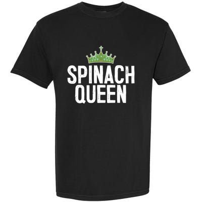 Spinach Queen Vegan Vegetable Lover Gift Garment-Dyed Heavyweight T-Shirt