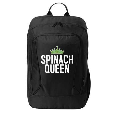 Spinach Queen Vegan Vegetable Lover Gift City Backpack