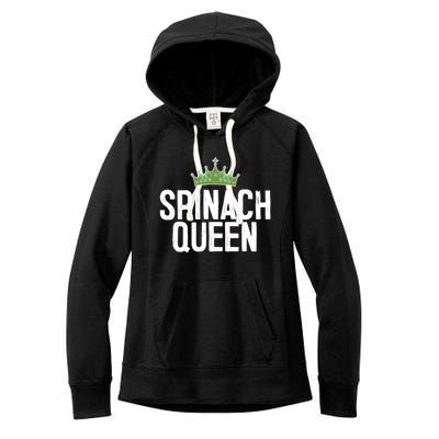 Spinach Queen Vegan Vegetable Lover Gift Women's Fleece Hoodie