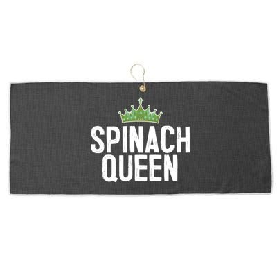 Spinach Queen Vegan Vegetable Lover Gift Large Microfiber Waffle Golf Towel