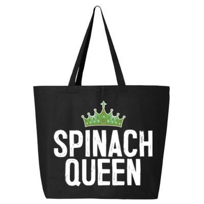 Spinach Queen Vegan Vegetable Lover Gift 25L Jumbo Tote