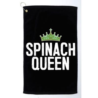 Spinach Queen Vegan Vegetable Lover Gift Platinum Collection Golf Towel