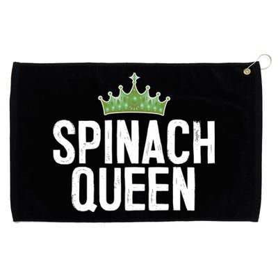 Spinach Queen Vegan Vegetable Lover Gift Grommeted Golf Towel