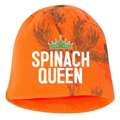 Spinach Queen Vegan Vegetable Lover Gift Kati - Camo Knit Beanie