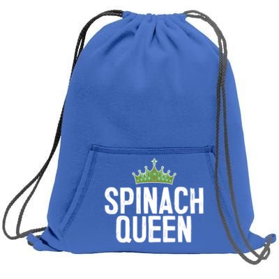 Spinach Queen Vegan Vegetable Lover Gift Sweatshirt Cinch Pack Bag