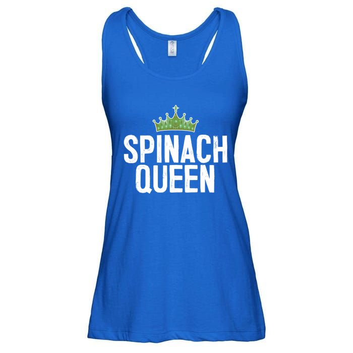 Spinach Queen Vegan Vegetable Lover Gift Ladies Essential Flowy Tank