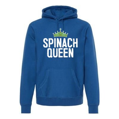 Spinach Queen Vegan Vegetable Lover Gift Premium Hoodie