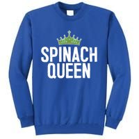 Spinach Queen Vegan Vegetable Lover Gift Tall Sweatshirt