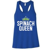 Spinach Queen Vegan Vegetable Lover Gift Women's Racerback Tank