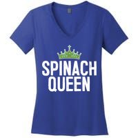 Spinach Queen Vegan Vegetable Lover Gift Women's V-Neck T-Shirt