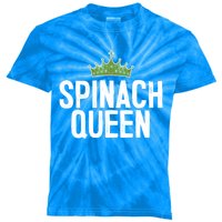 Spinach Queen Vegan Vegetable Lover Gift Kids Tie-Dye T-Shirt