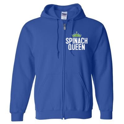 Spinach Queen Vegan Vegetable Lover Gift Full Zip Hoodie